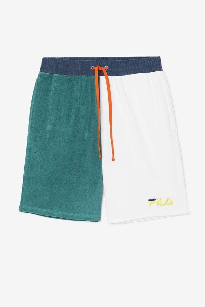 Fila Kalili Shorts Turquoise/White - Mens - 03718PFJO